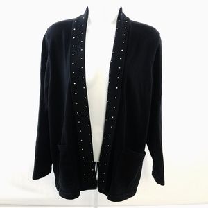 Allison Daley Petites Size PM Open Front Cardigan
